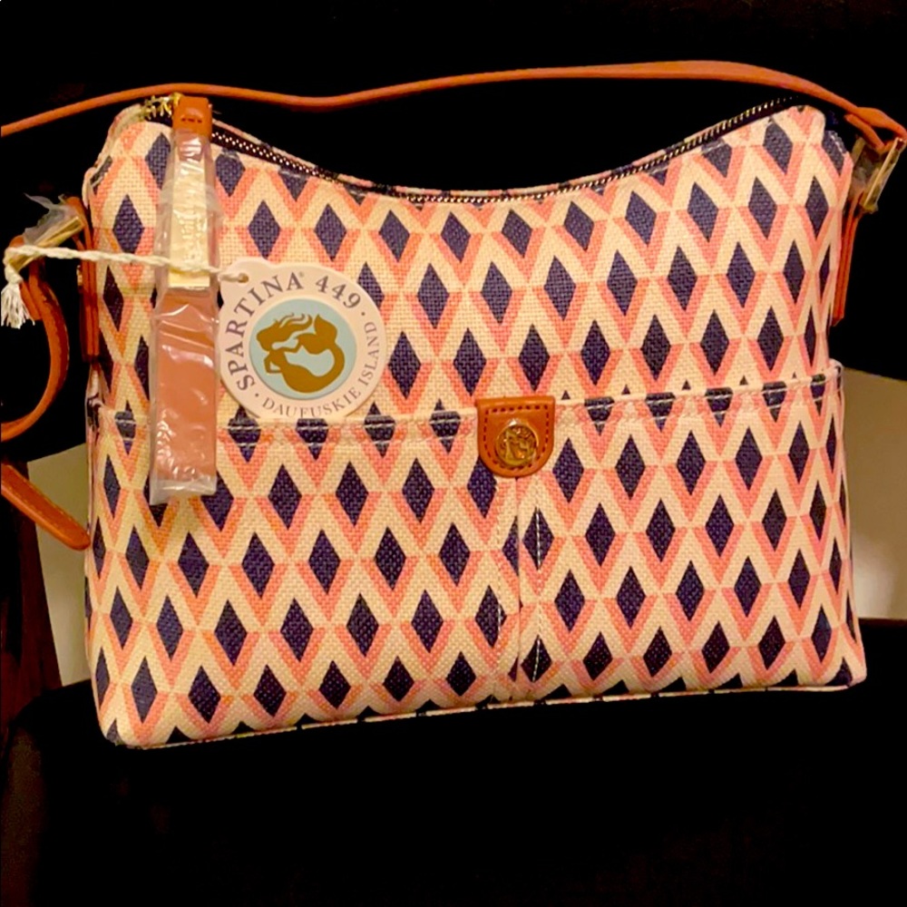 Spartina 449 pink and blue handbag